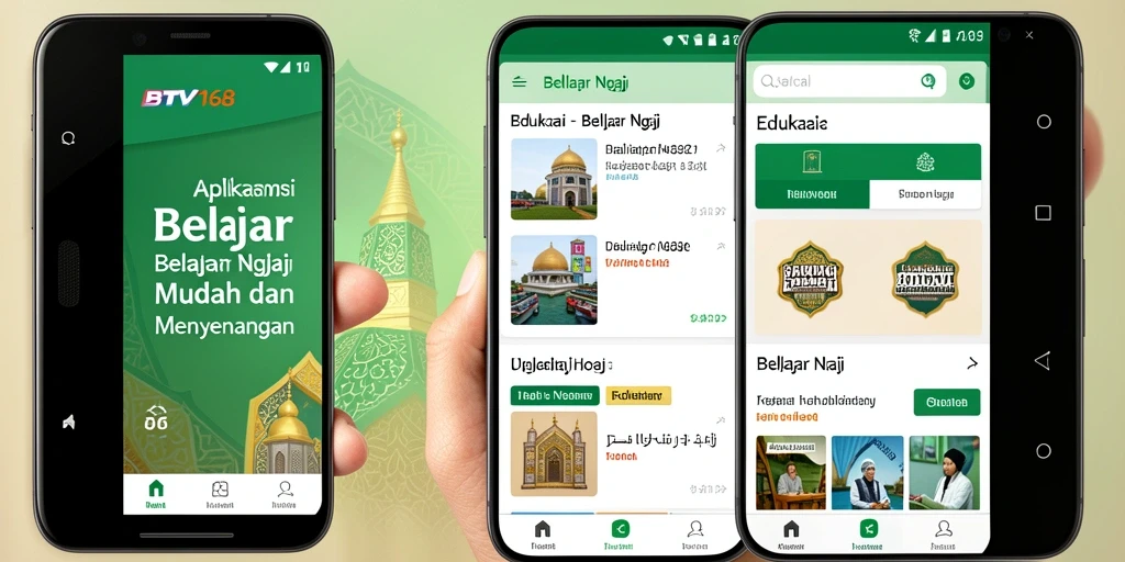 Tampilan antarmuka BTV168 yang sederhana dan intuitif.